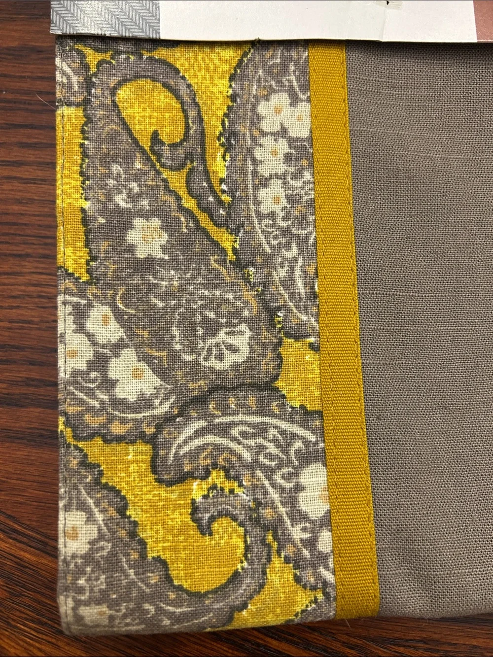 Threshold Brown and Yellow Paisley Table Runner